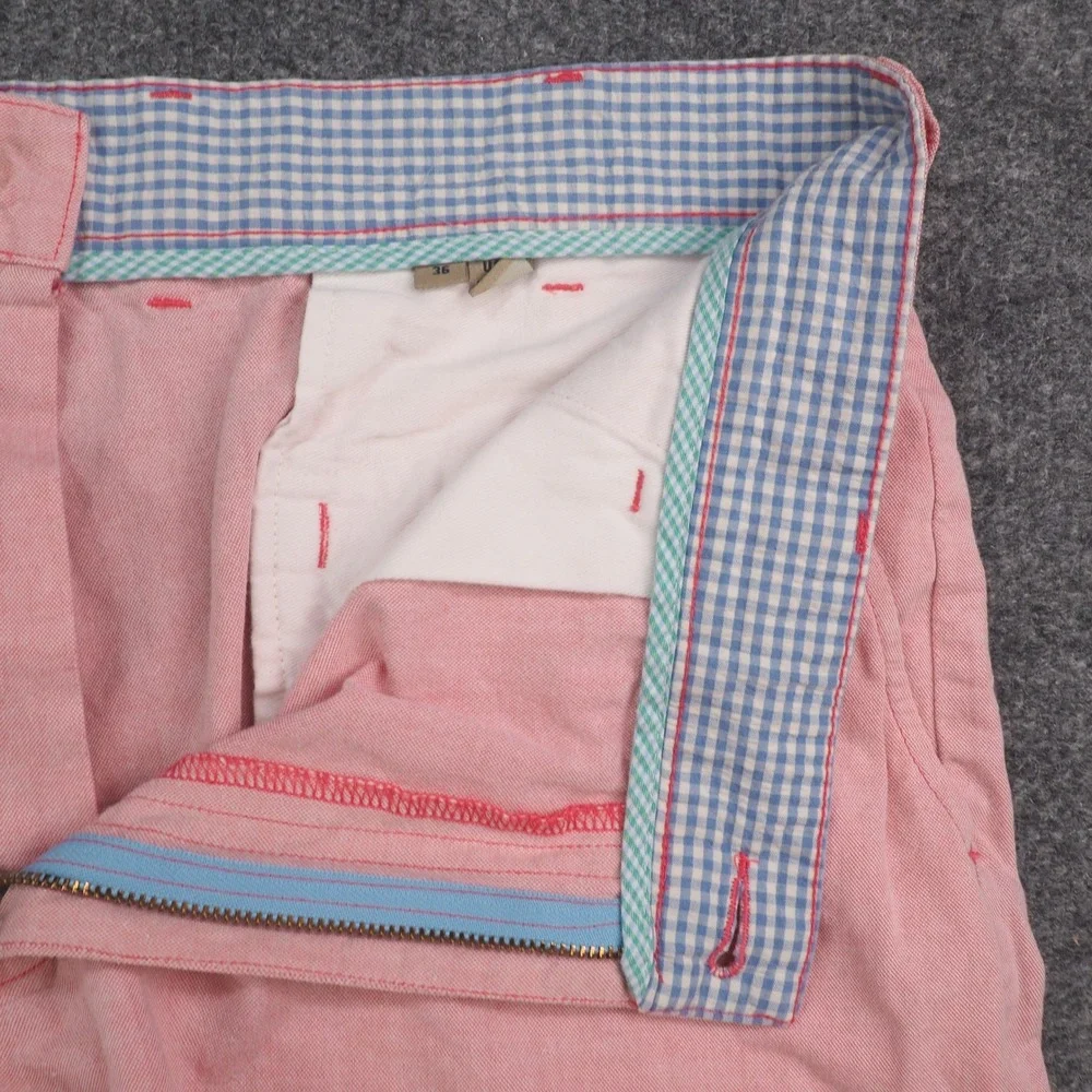 Bills Kahkis Shorts Mens 36 Oxford Pink Solid Preppy Coastal Summer Classic